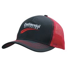 3819 Breathable Poly Twill Trucker Cap With Mesh Back