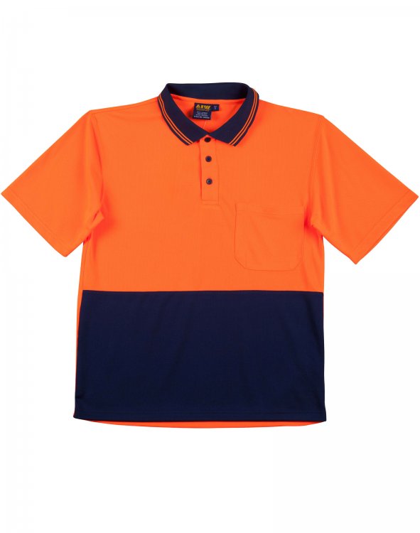 SW01CD High Visibility CoolDry Short Sleeve Polo Work Wear - Click Image to Close