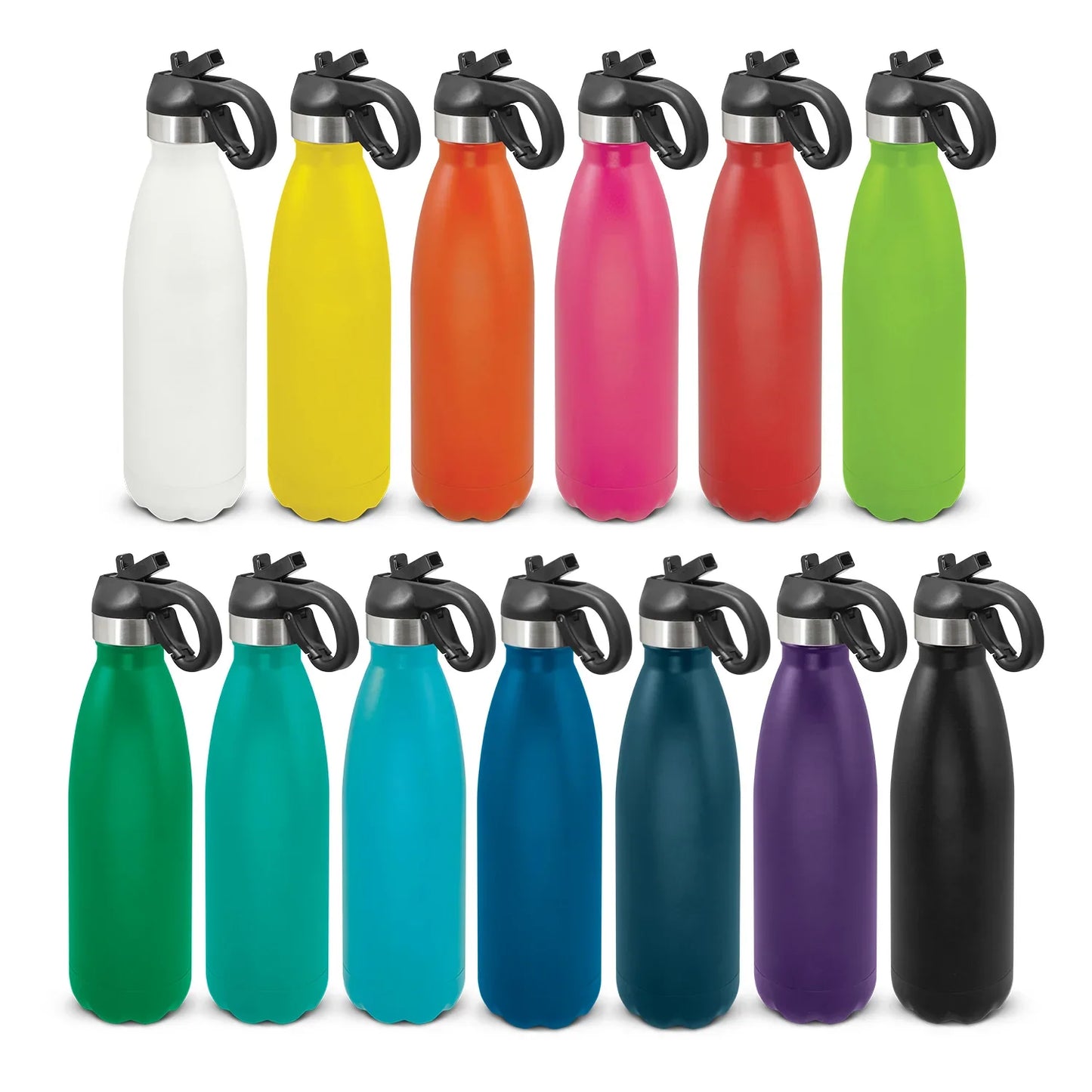Mirage Powder Coated Vacuum Bottle - Flip Lid - PrintaPromo