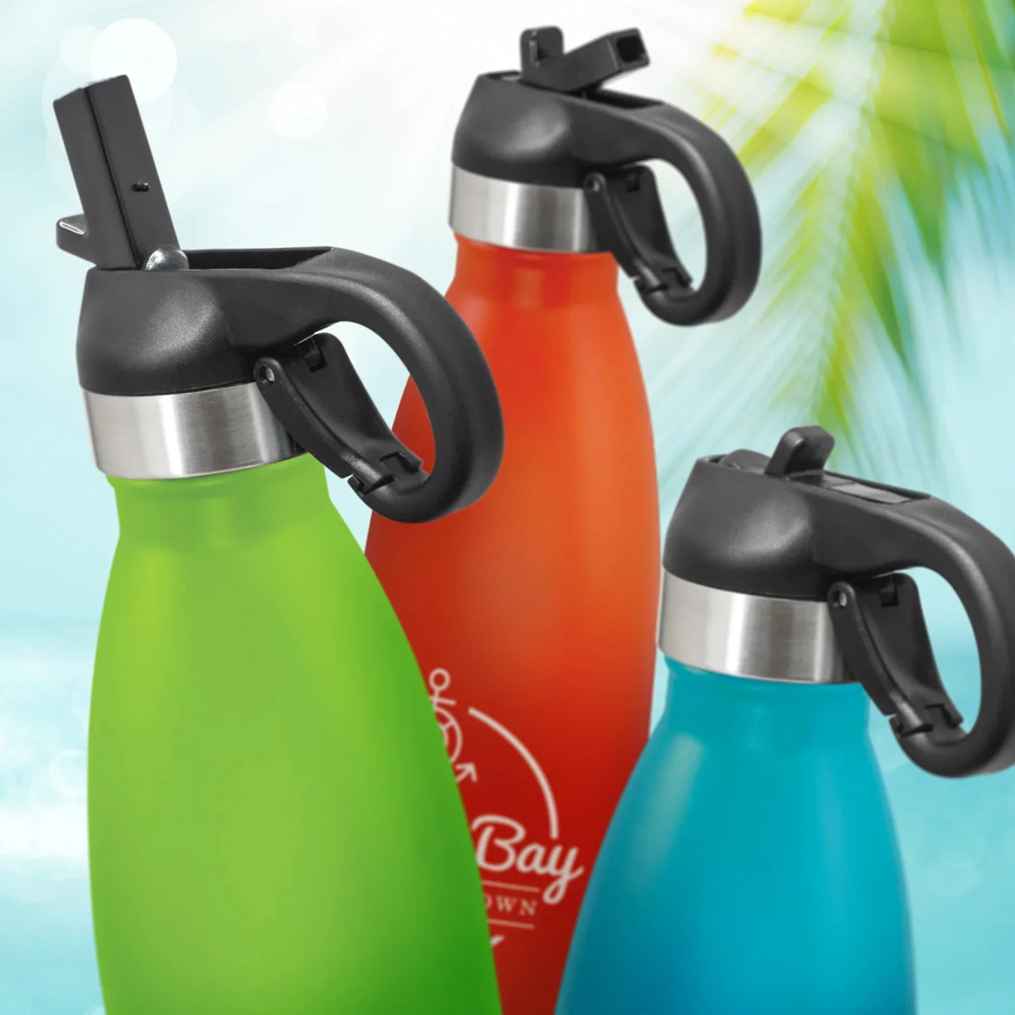Mirage Powder Coated Vacuum Bottle - Flip Lid - PrintaPromo