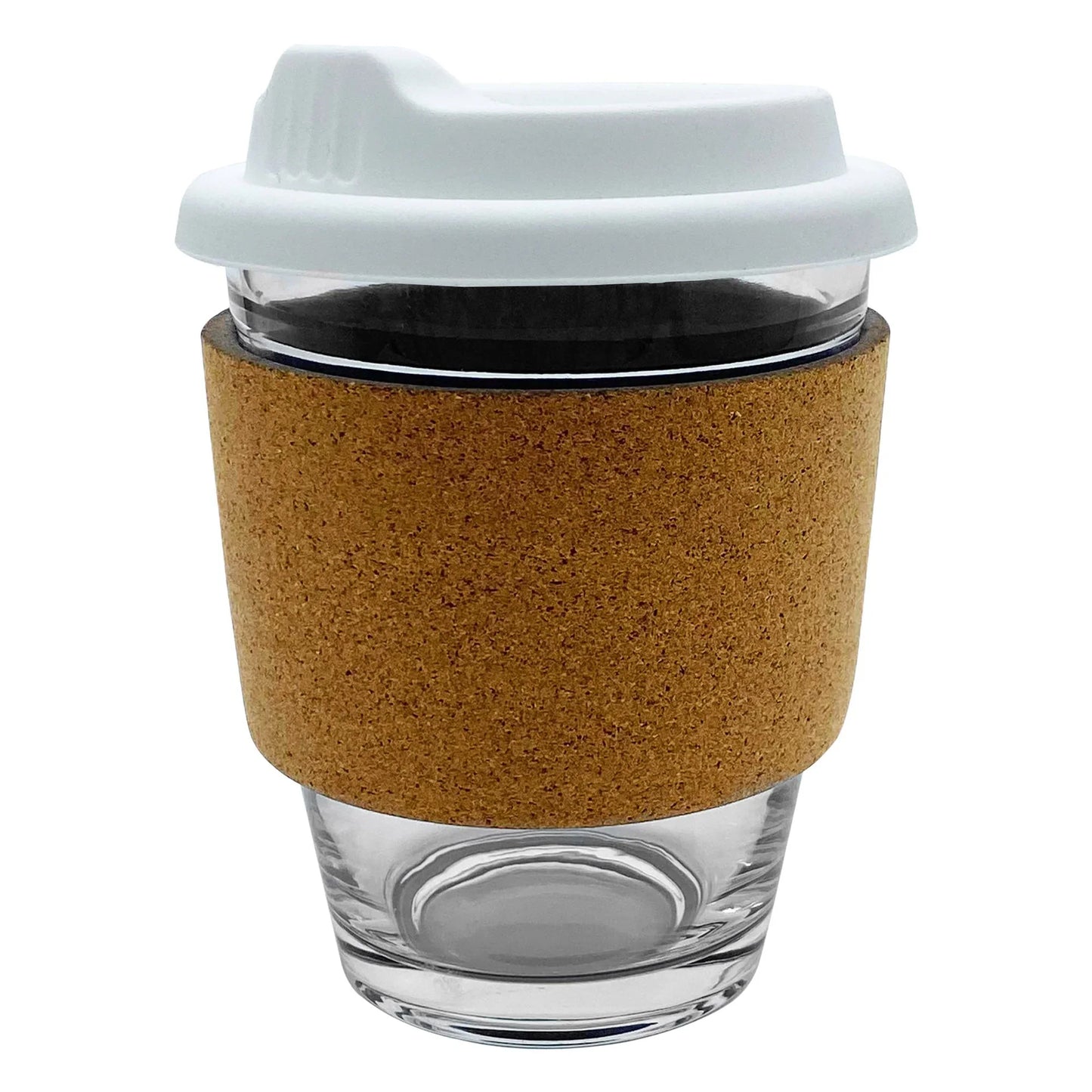 Carlo Glass Coffee Cup - Cork - PrintaPromo