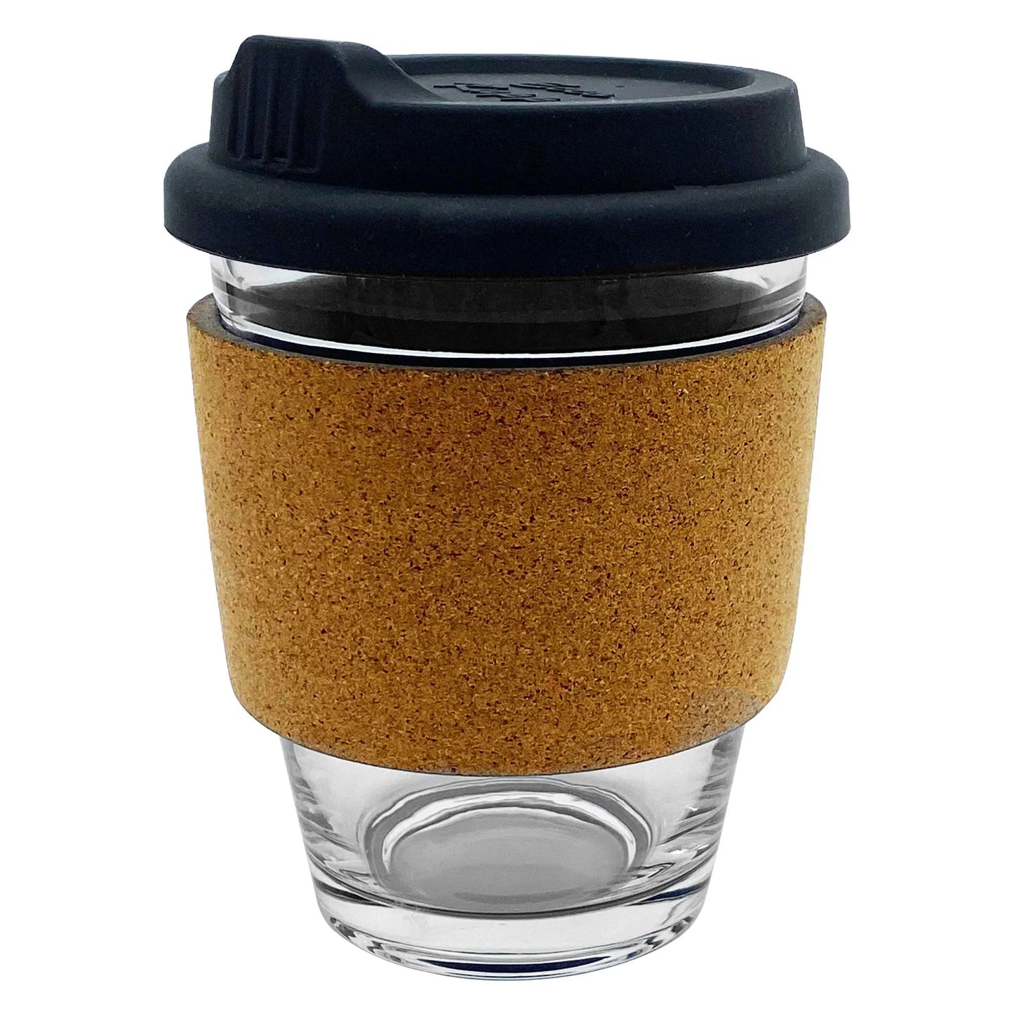 Carlo Glass Coffee Cup - Cork - PrintaPromo