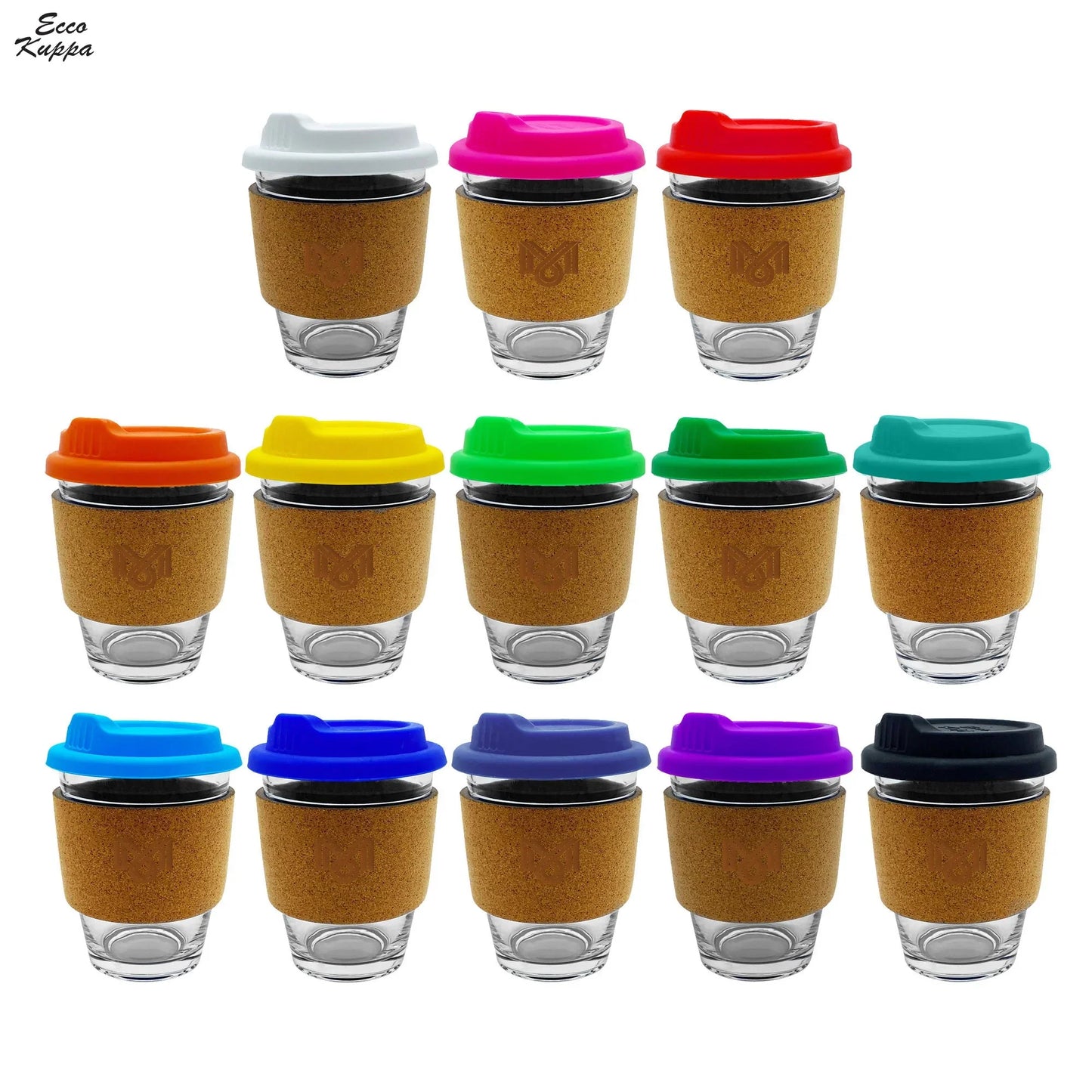 Carlo Glass Coffee Cup - Cork - PrintaPromo