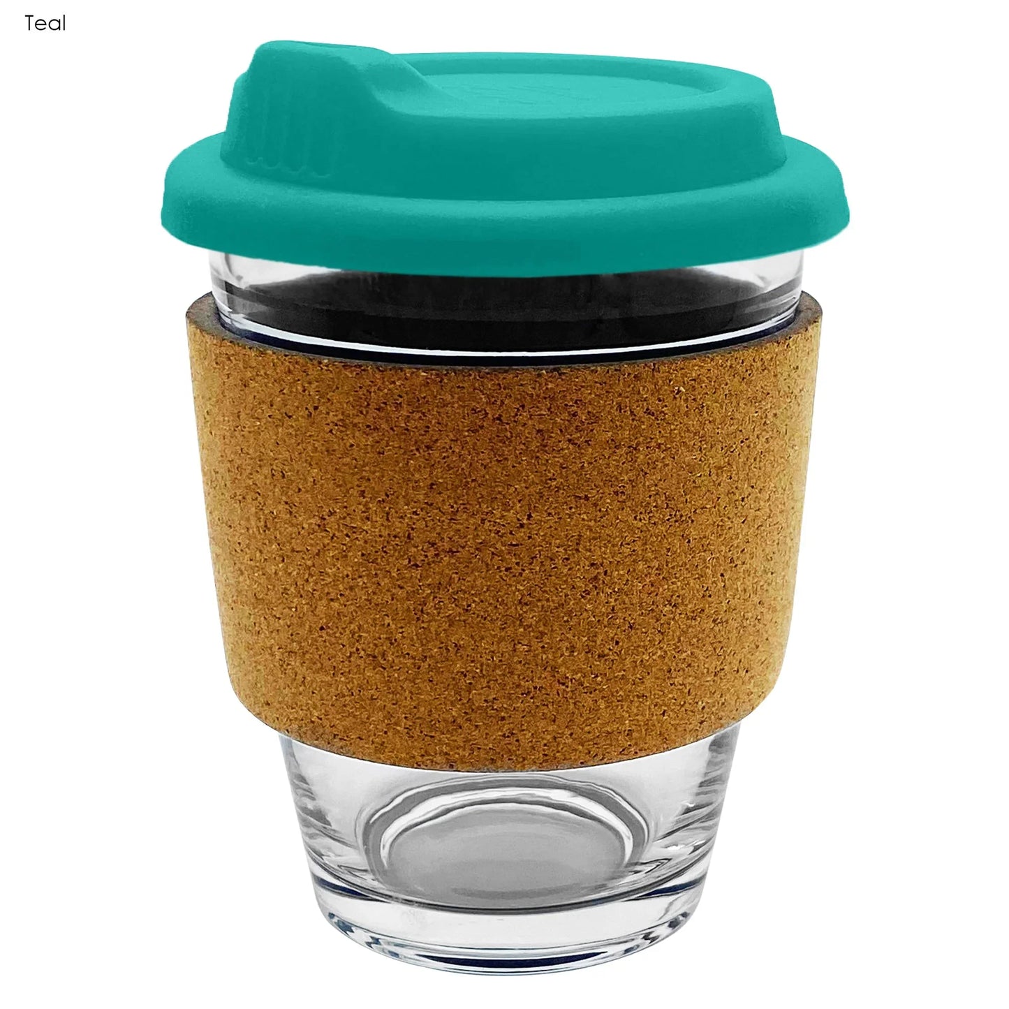 Carlo Glass Coffee Cup - Cork - PrintaPromo