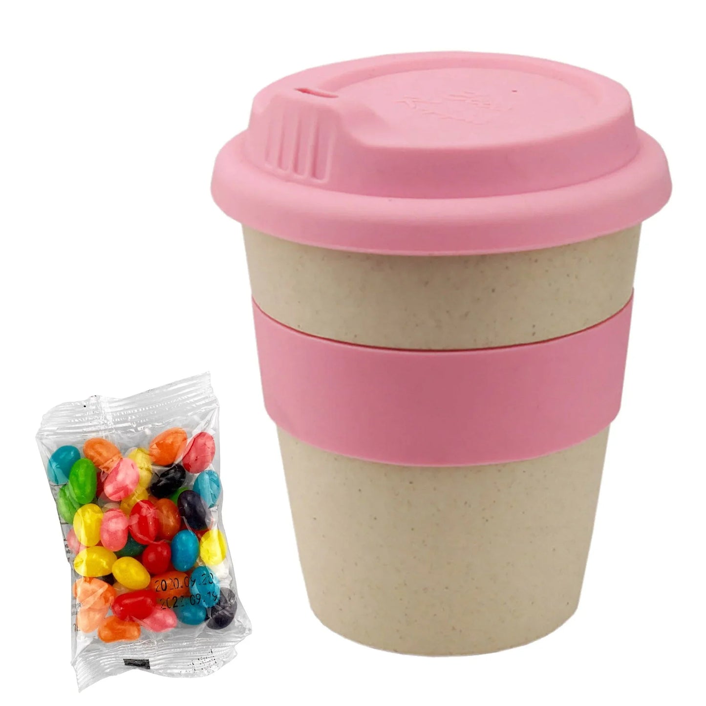 Jelly Bean In 8oz Bamboo Cup - PrintaPromo