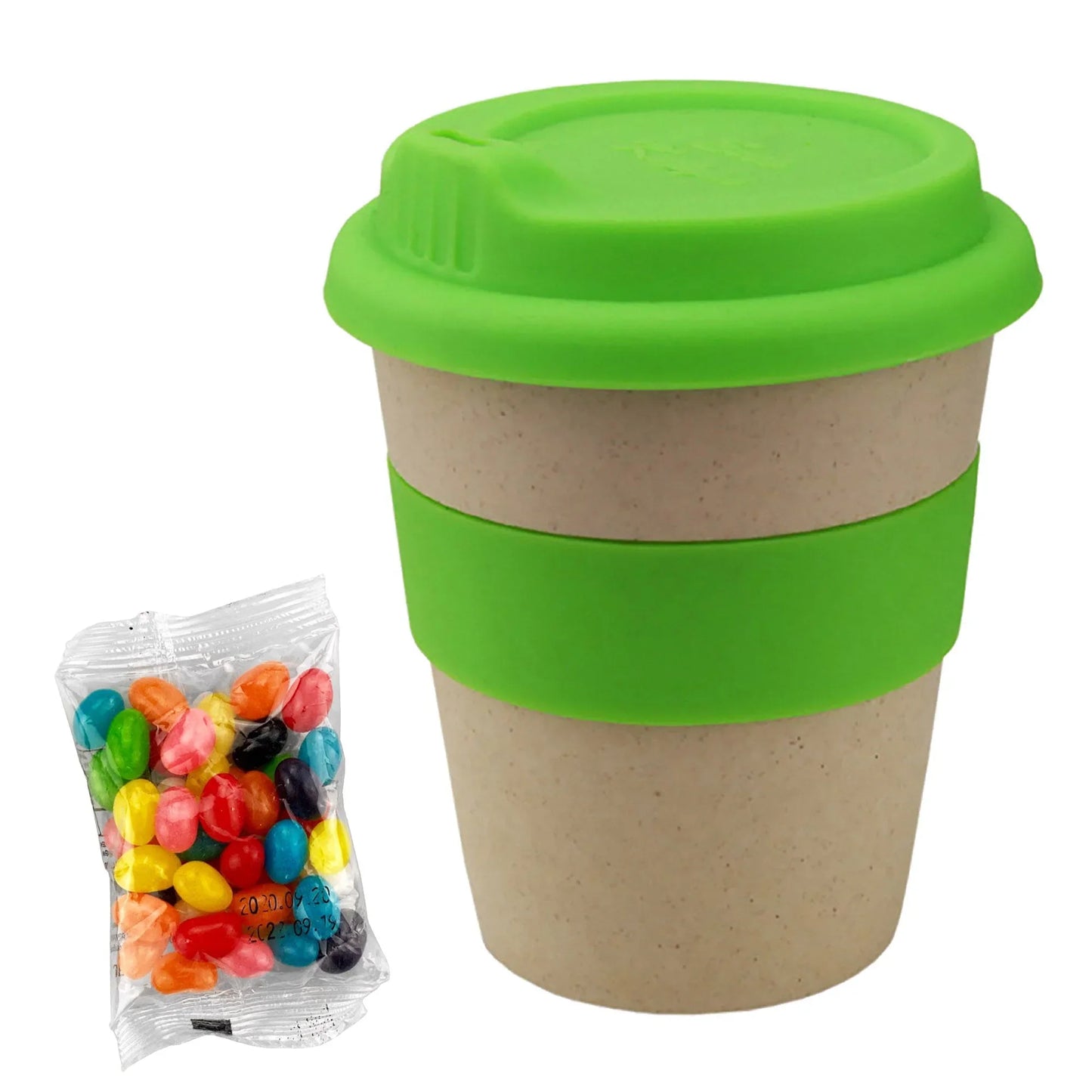Jelly Bean In 8oz Bamboo Cup - PrintaPromo