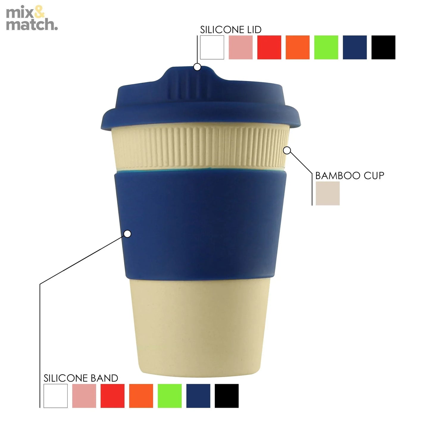 Jelly Bean In 12oz Bamboo Cup - PrintaPromo