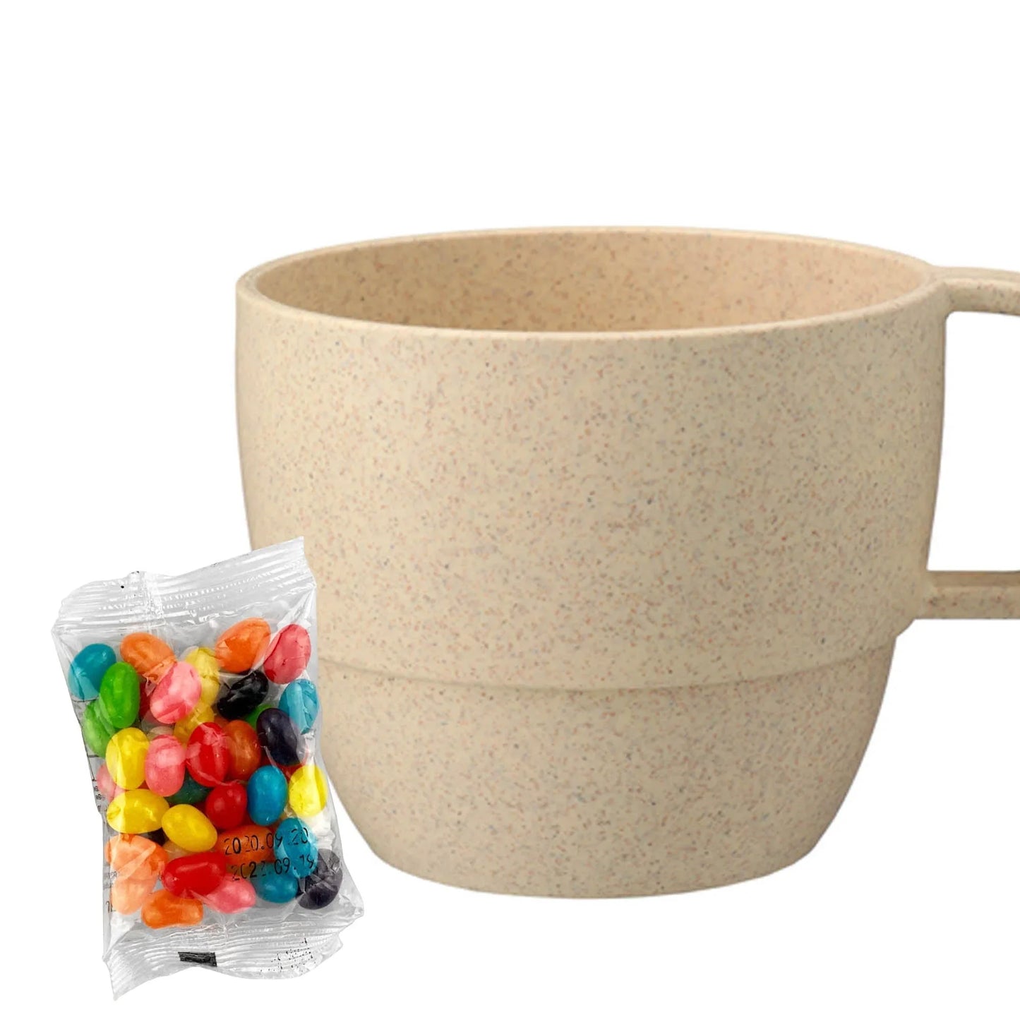 Jelly Bean In Vetto Wheat Straw Cup - PrintaPromo