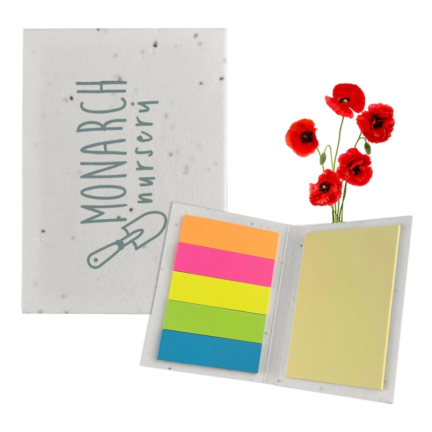 Corn Poppy Seed Sticky Note Pad - PrintaPromo