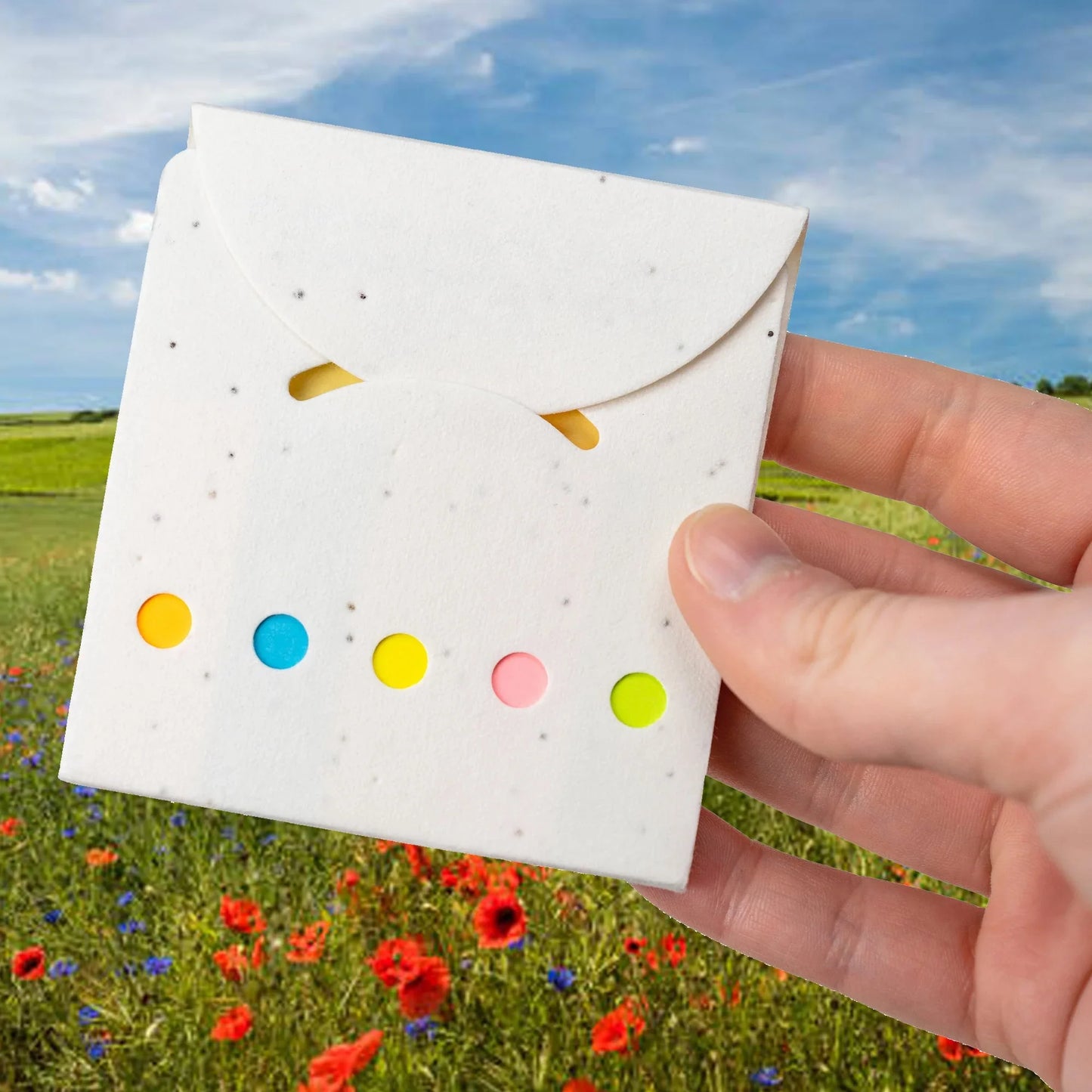 Corn Poppy Seed Sticky Note Pad - PrintaPromo