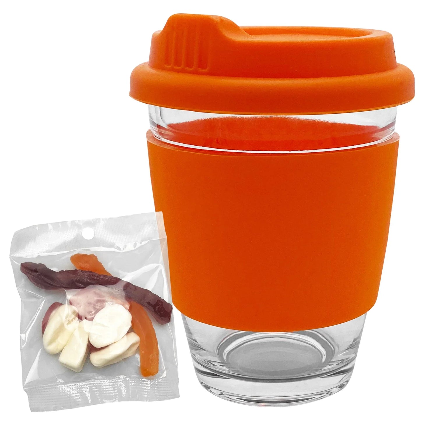 Jelly Party Mix in Carlo Glass Coffee Cup - PrintaPromo