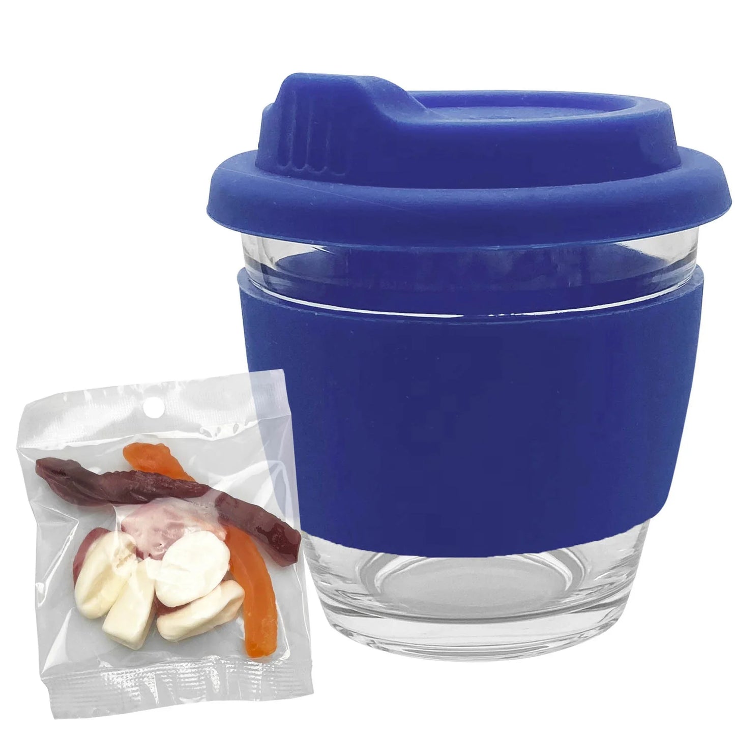Jelly Party Mix in Venice Glass Coffee Cup - PrintaPromo