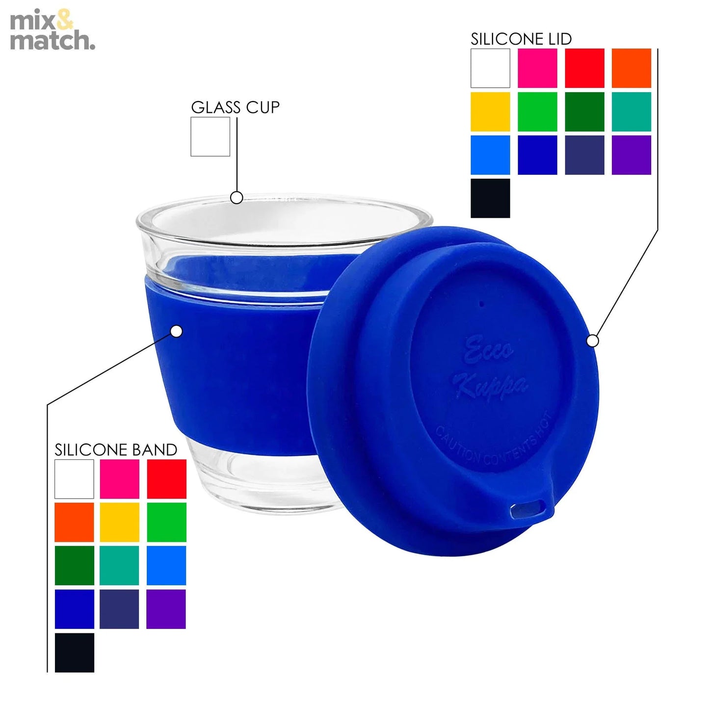 Jelly Party Mix in Venice Glass Coffee Cup - PrintaPromo
