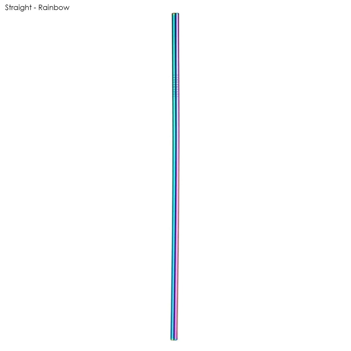 Stainless Steel Straw 6mm x 215mm - PrintaPromo