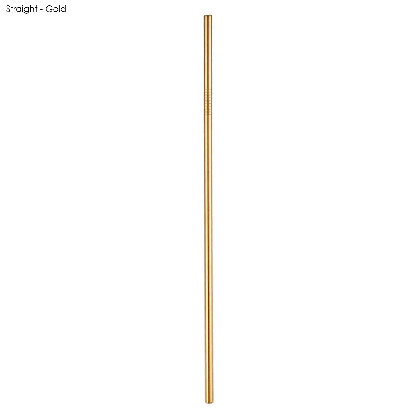 Stainless Steel Straw 6mm x 266mm - PrintaPromo