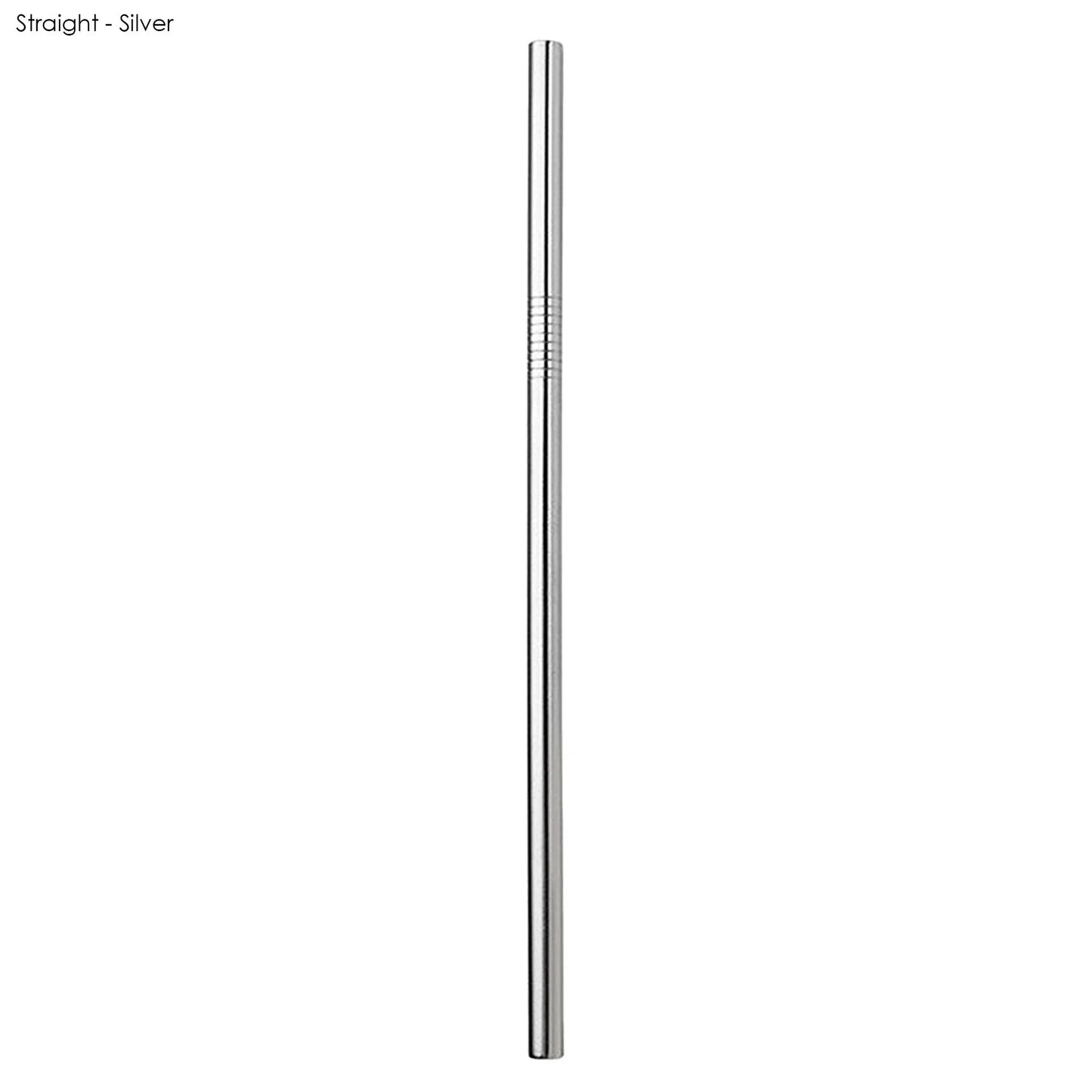 Stainless Steel Straw 8mm x 215mm - PrintaPromo