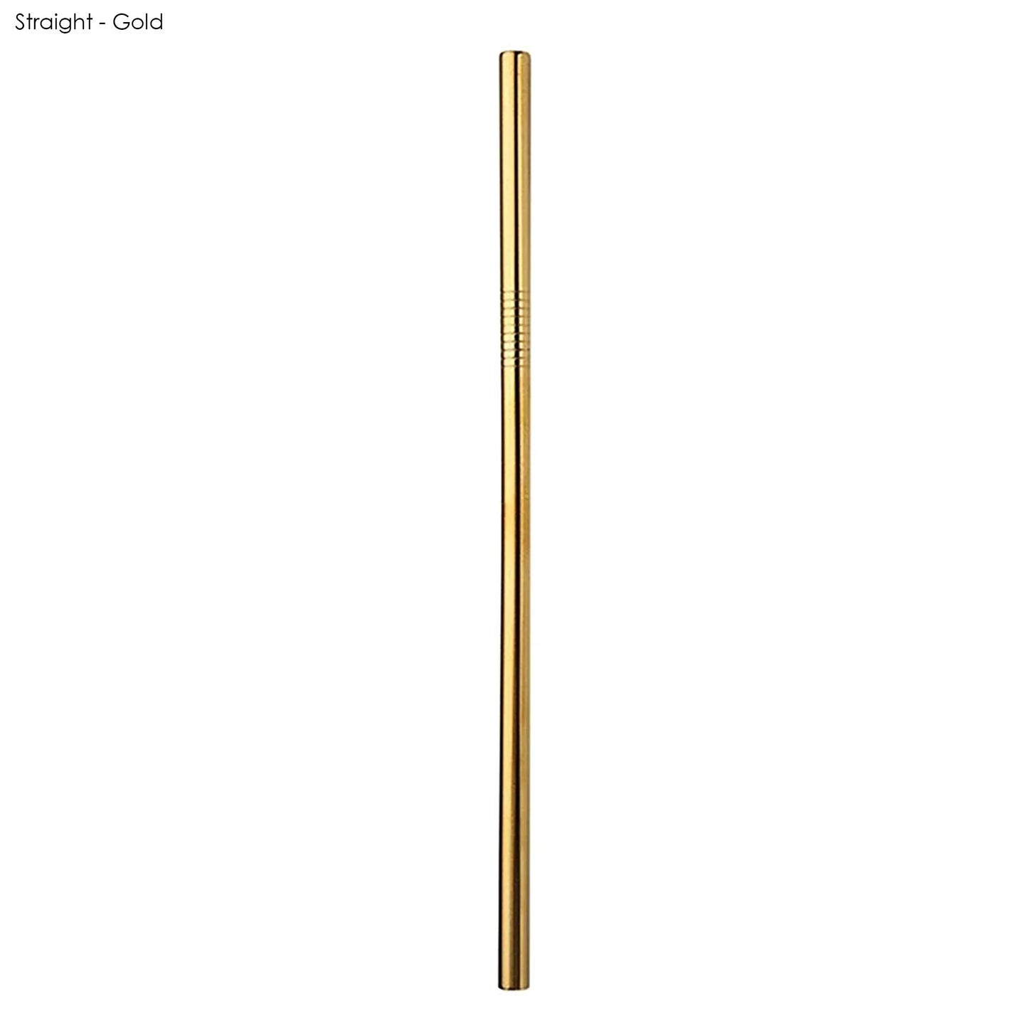 Stainless Steel Straw 8mm x 215mm - PrintaPromo