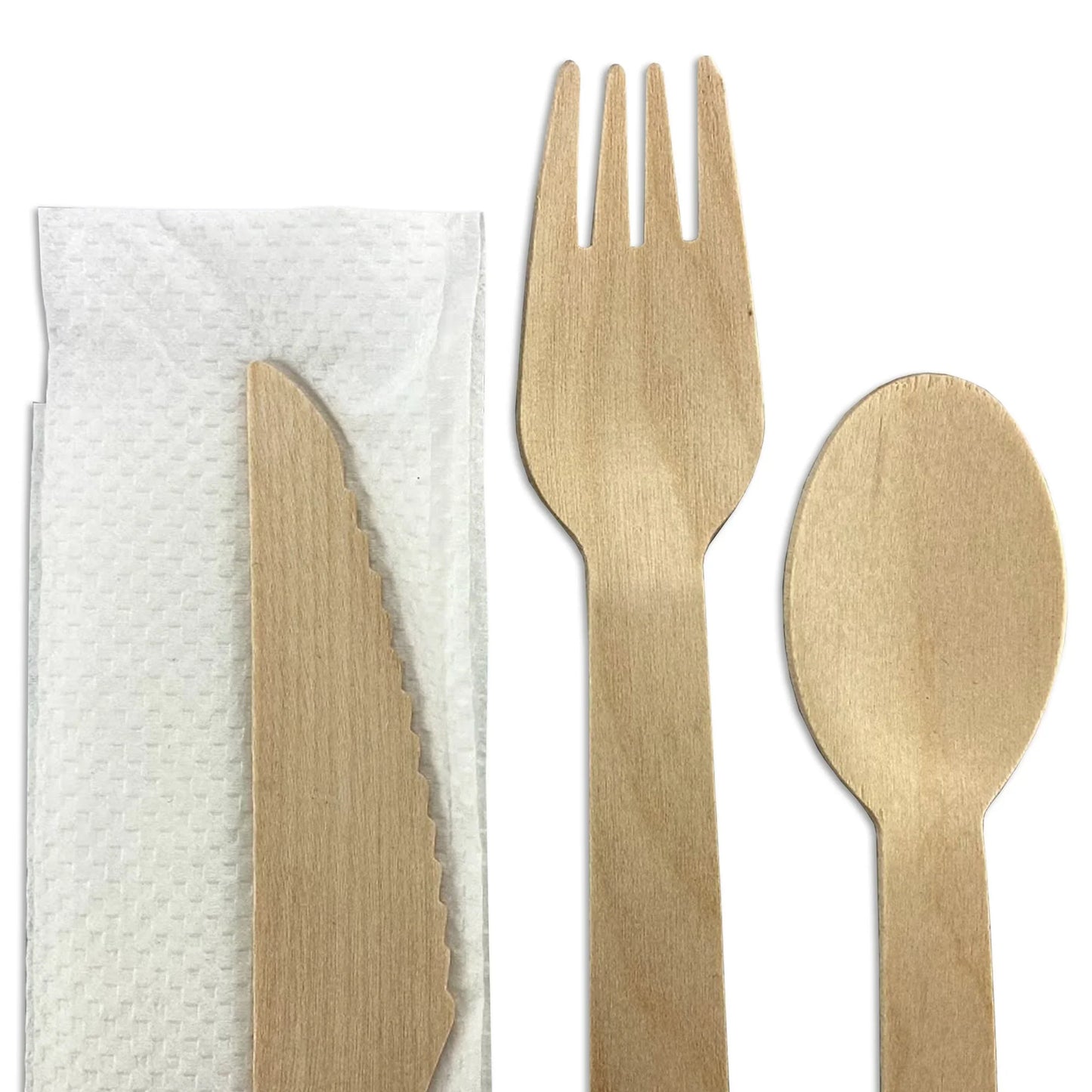 3pcs Wooden Cutlery Set - PrintaPromo