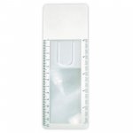 LL678 Clear Bookmark Magnifier Ruler