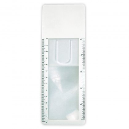 LL678 Clear Bookmark Magnifier Ruler
