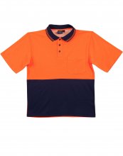 SW01TD High Visibility True Dry Short Sleeve Safety Polo