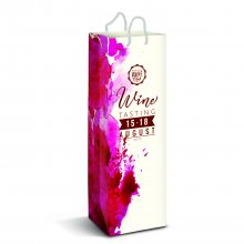 116940 Laminated Paper Wine Bag - Full Colour