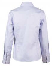 M8922 Ladies Cotton Dot Contrast Long Sleeve Shirt