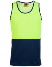 SW15 High Visibility Embroidered Singlet Work Wear