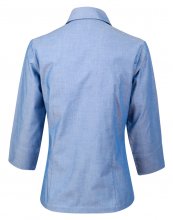 BS04 Ladies Chambray 3/4 Sleeve Business Shirt
