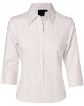 BS18 Pin Stripe Ladies Business Shirt