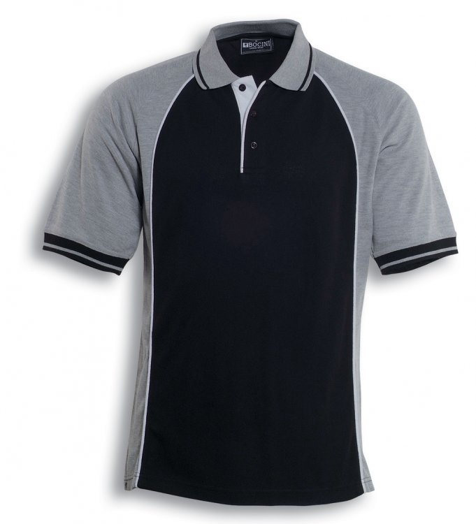 ZCP0434 Mens Panel Polo Shirt : PrintaPromo, Custom Printed with Your Logo