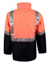 SW28 Hi Vis Two Tone Rain Proof Jacket with Quilt Lining