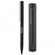 F503 Super Slim Mirror Finish Rubberised Pen with Tube