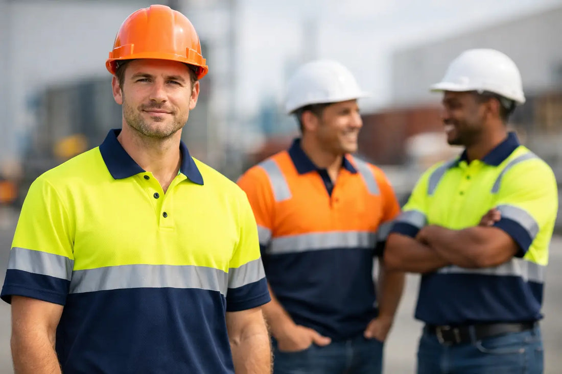Custom Hi Vis Polo Shirts for Work Crews