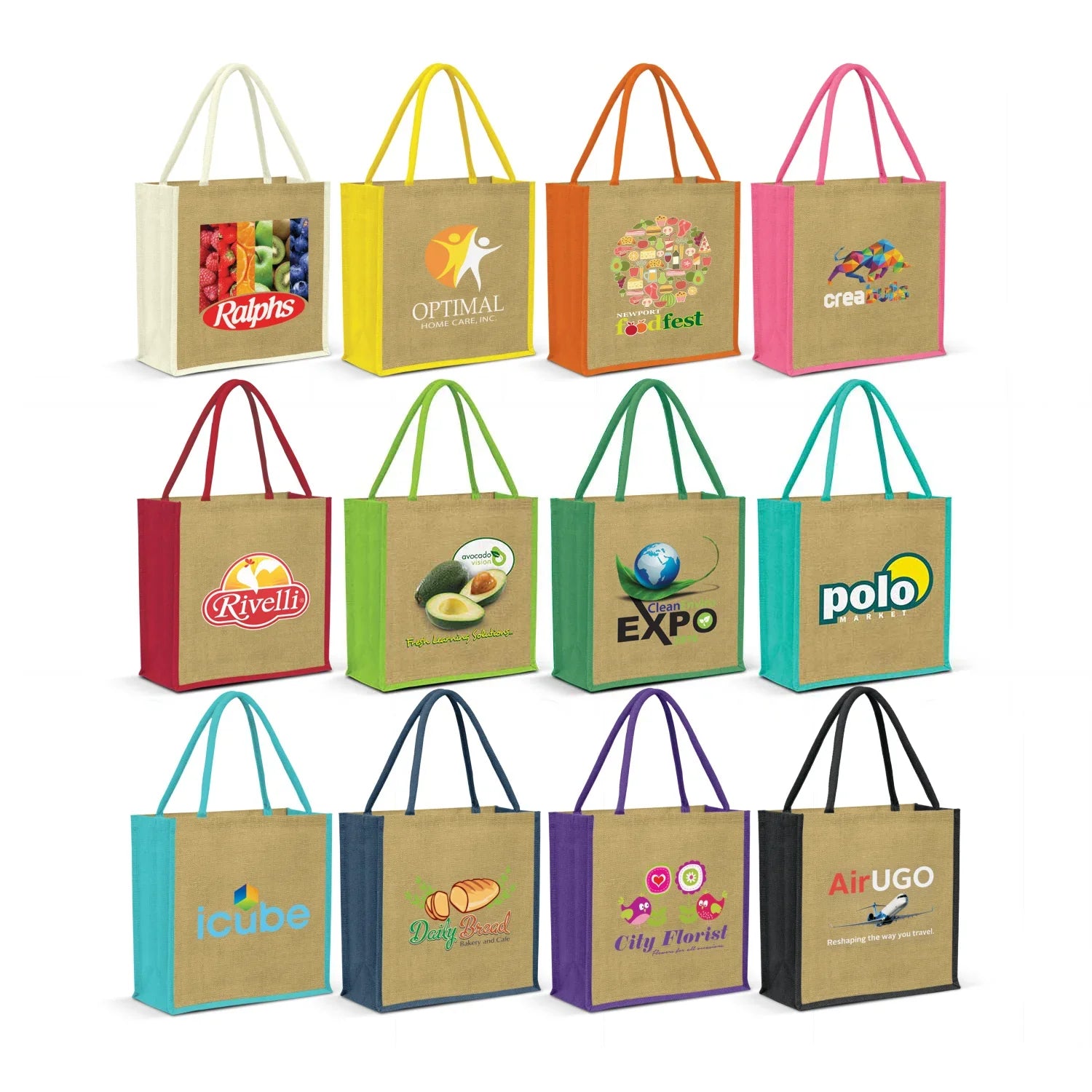 Monza Jute Tote Bag - PrintaPromo