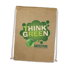 Jute Drawstring Backpack - PrintaPromo