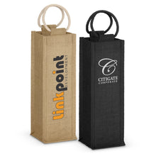 Napoli Jute Wine Carrier - PrintaPromo
