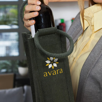 Napoli Jute Wine Carrier - PrintaPromo