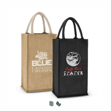 Donato Jute Double Wine Carrier - PrintaPromo