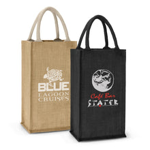 Donato Jute Double Wine Carrier - PrintaPromo