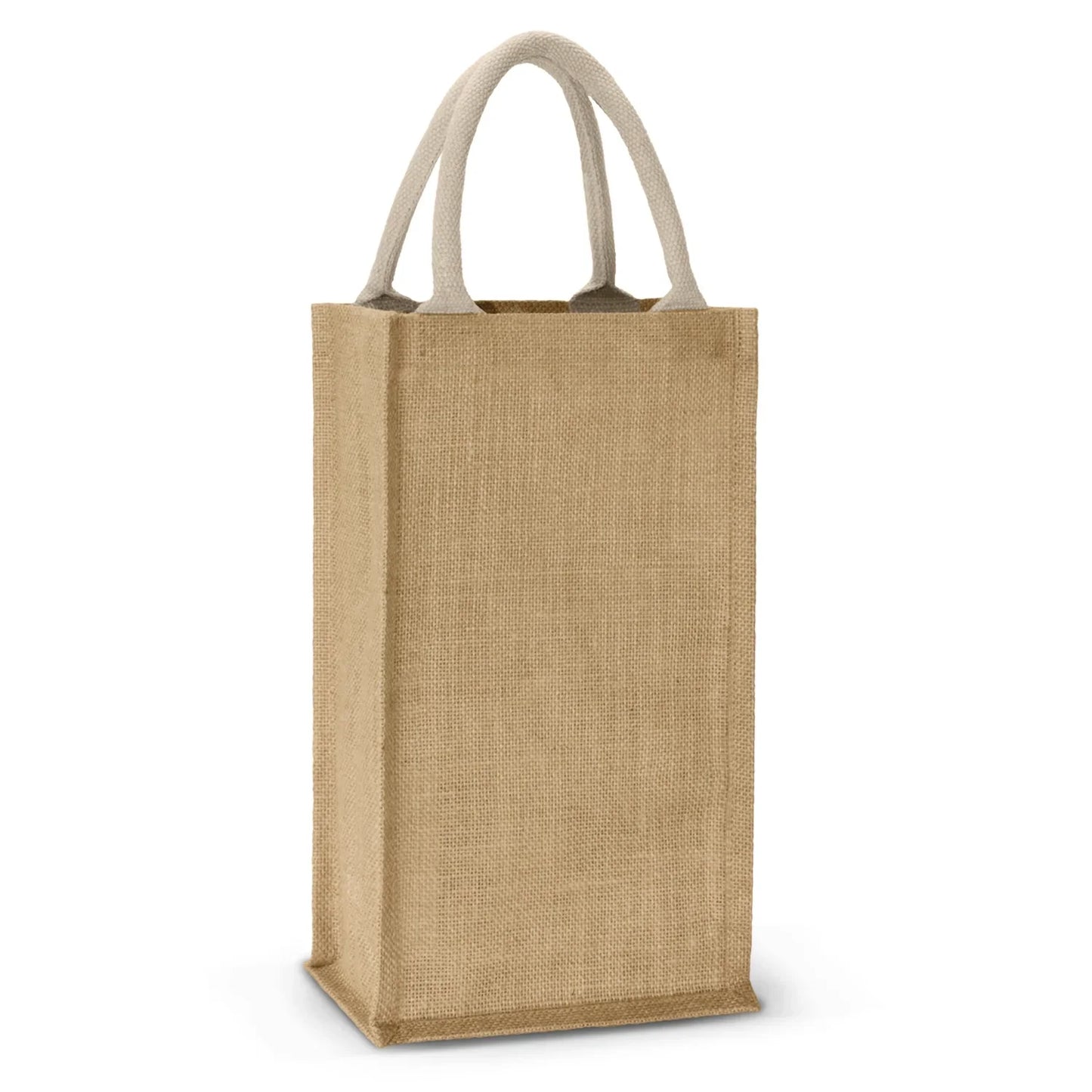 Donato Jute Double Wine Carrier - PrintaPromo