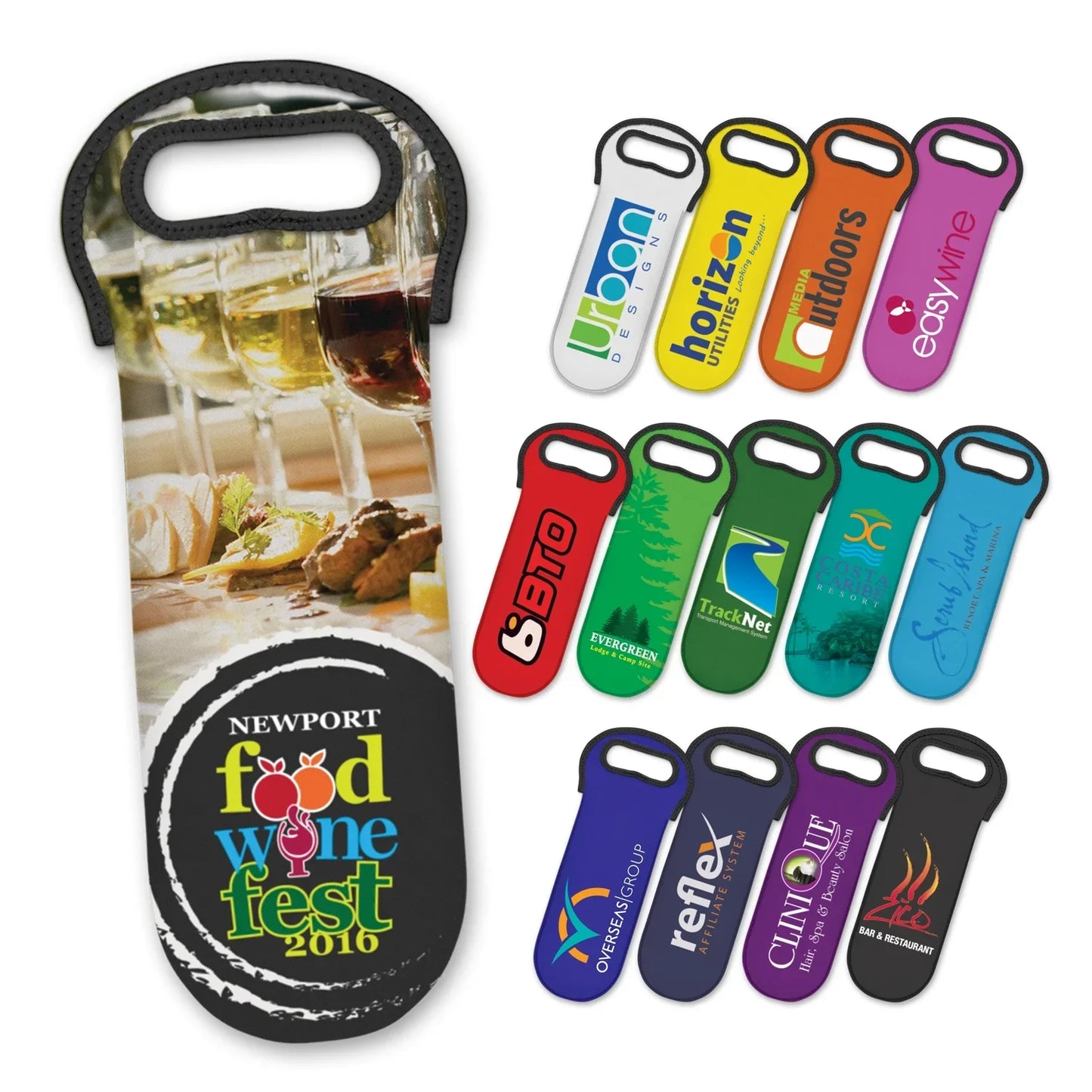 Neoprene Wine Cooler Bag - Full Colour - PrintaPromo