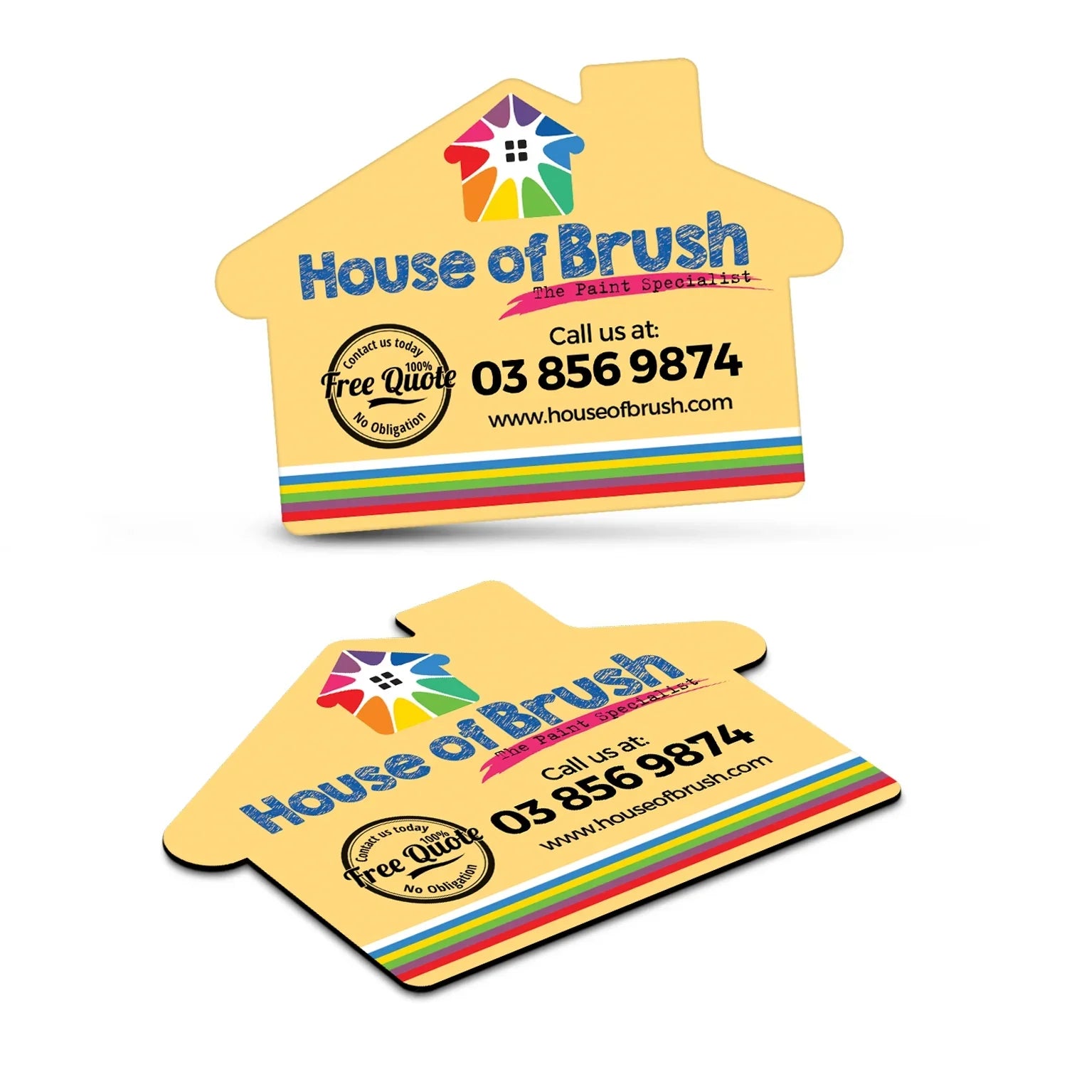 Fridge Magnet 70 x 50mm - House Shape - PrintaPromo