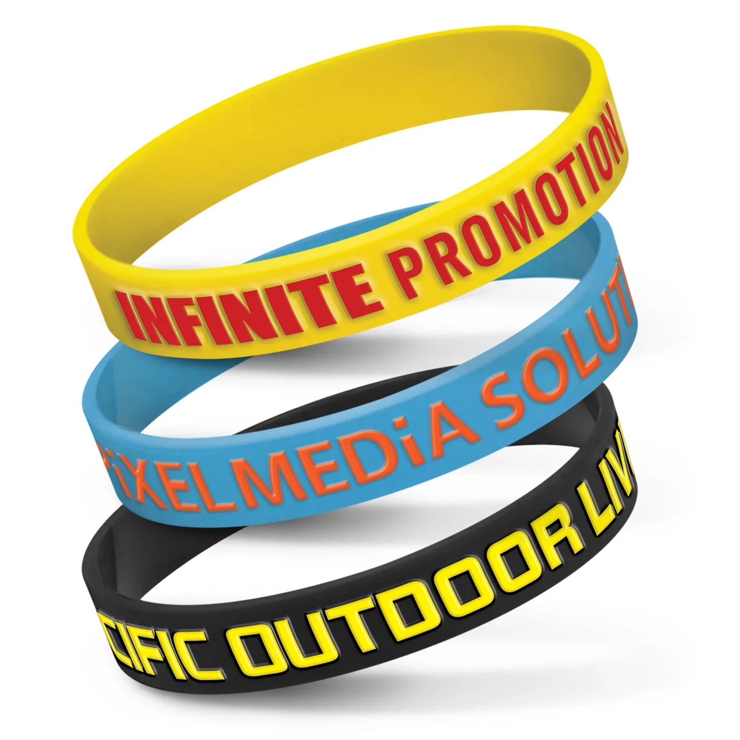 Silicone Wrist Band - Embossed - PrintaPromo