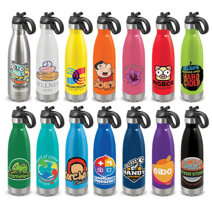 Mirage Steel Bottle - Flip Lid - PrintaPromo