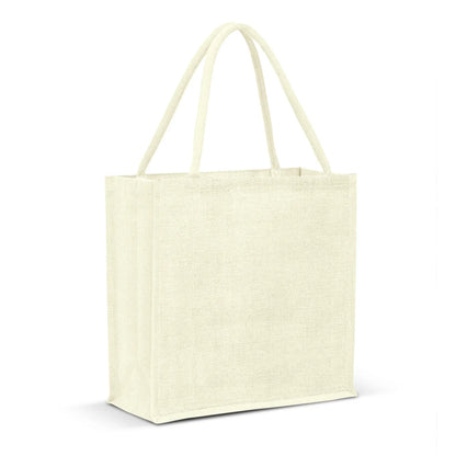 Monza Jute Tote Bag - Colour Match - PrintaPromo