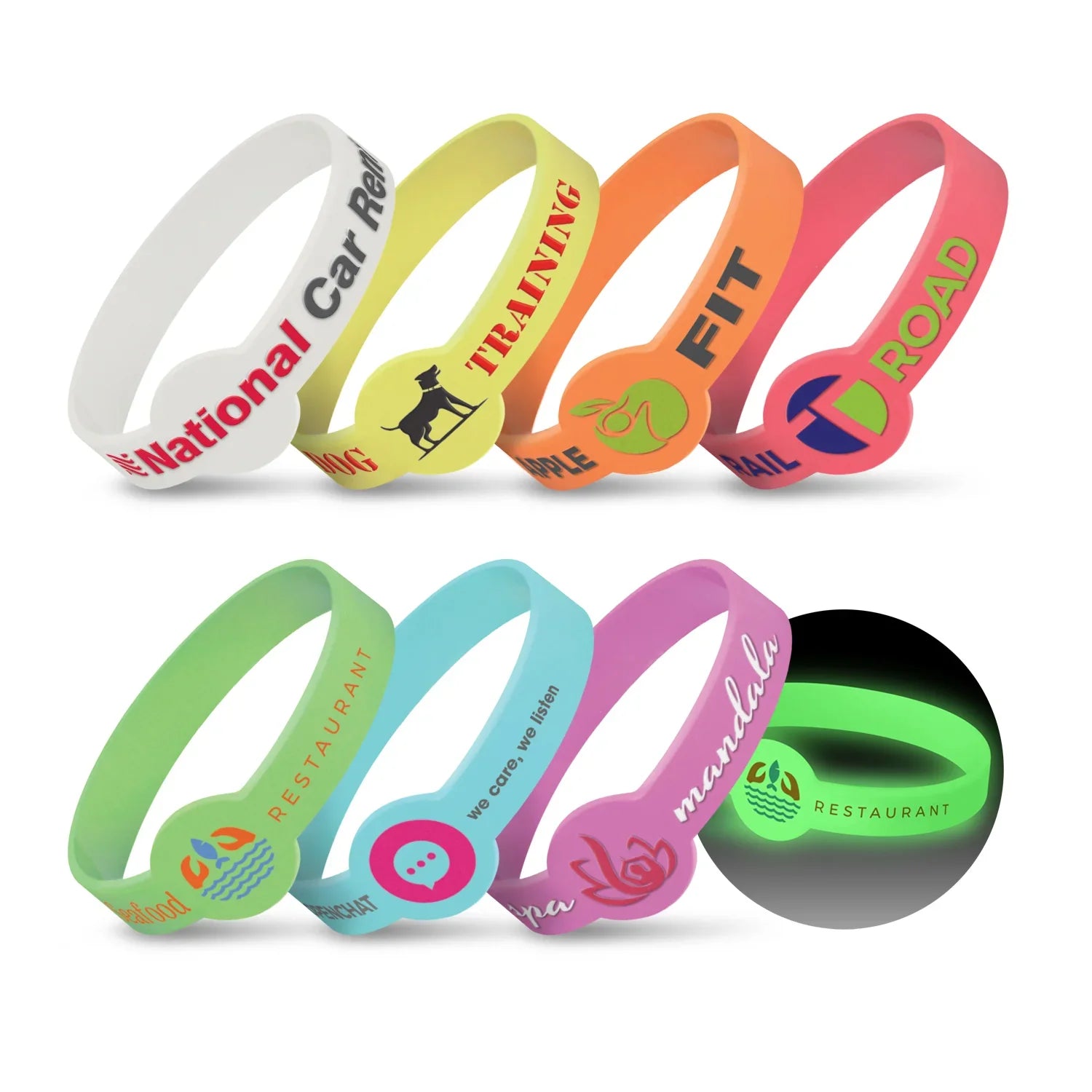 Xtra Silicone Wrist Band - Glow in the Dark - PrintaPromo