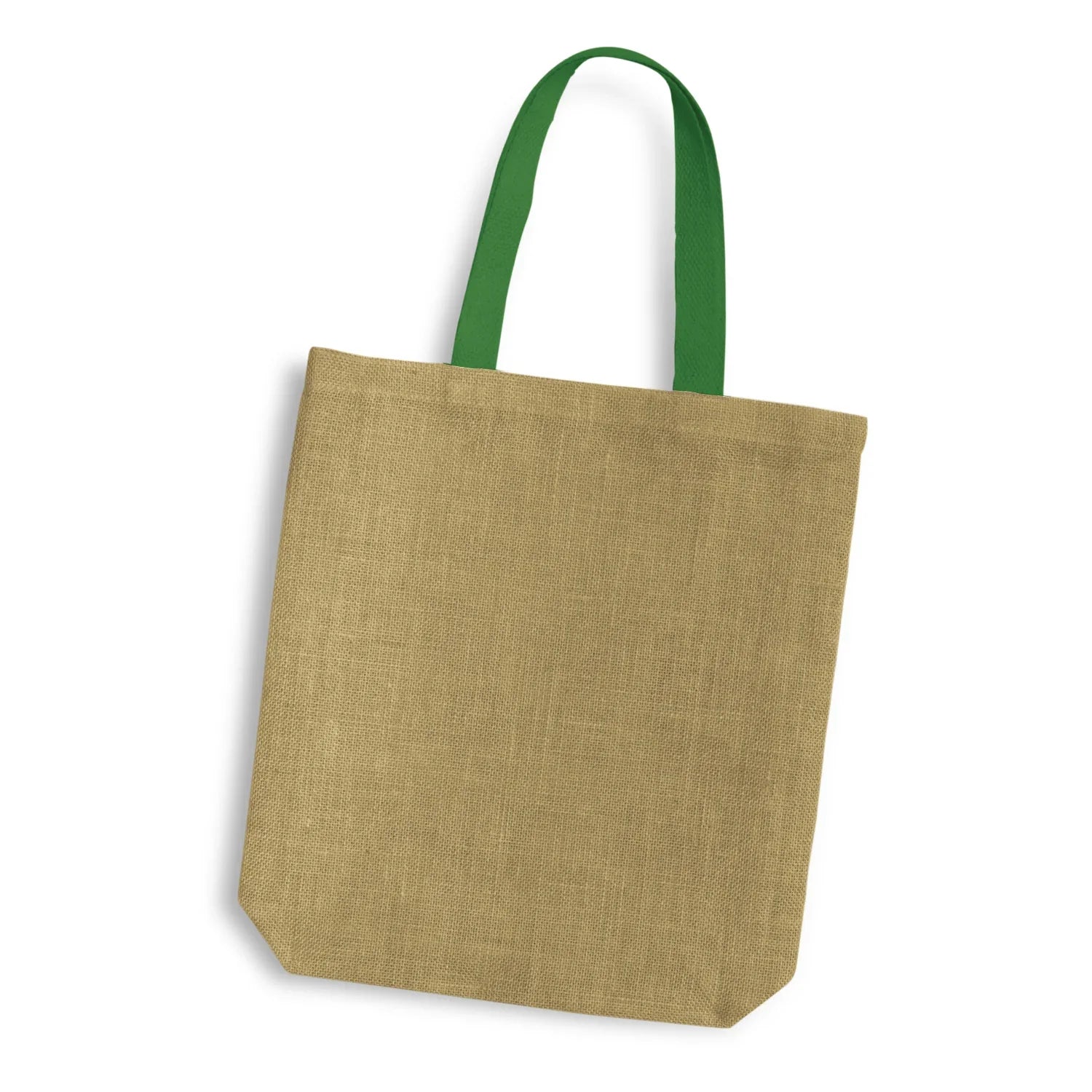 Thera Jute Tote Bag - Coloured Handles - PrintaPromo