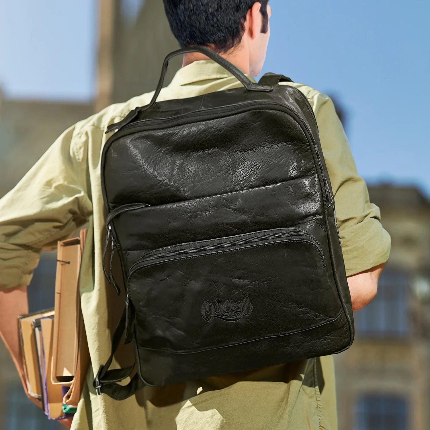Pierre Cardin Leather Backpack - PrintaPromo