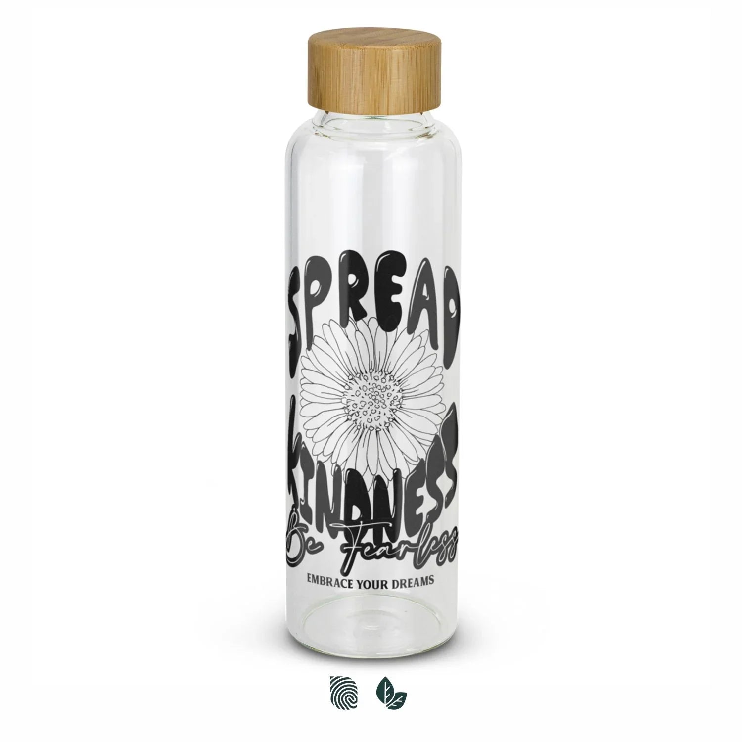 Eden Glass Bottle Bamboo Lid - PrintaPromo
